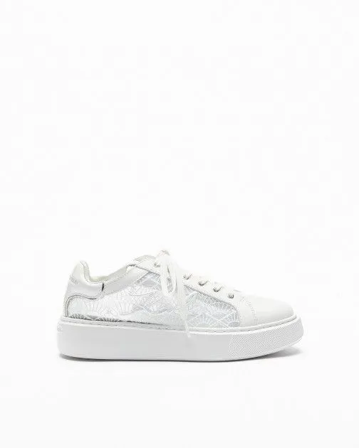 Zapatillas blancas Karl Lagerfeld Maxi Kup Shoji Fan Lace Blanco