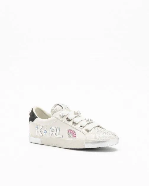 Zapatillas blancas Karl Lagerfeld SKOOL Karl Fan Patch Lo Blanco