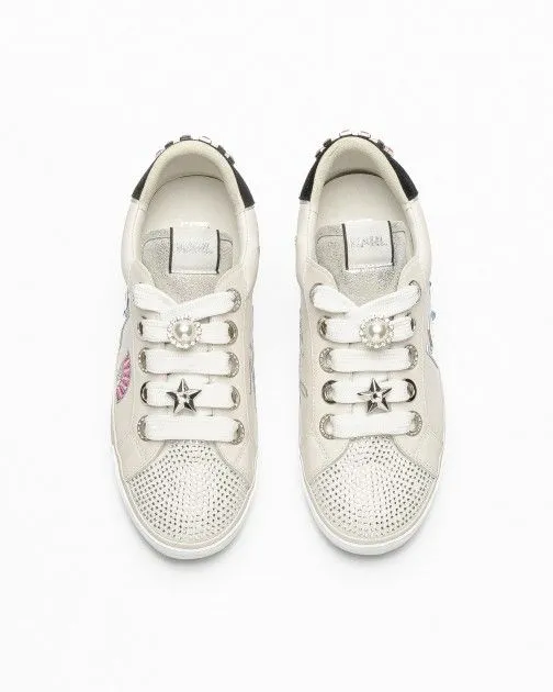 Zapatillas blancas Karl Lagerfeld SKOOL Karl Fan Patch Lo Blanco