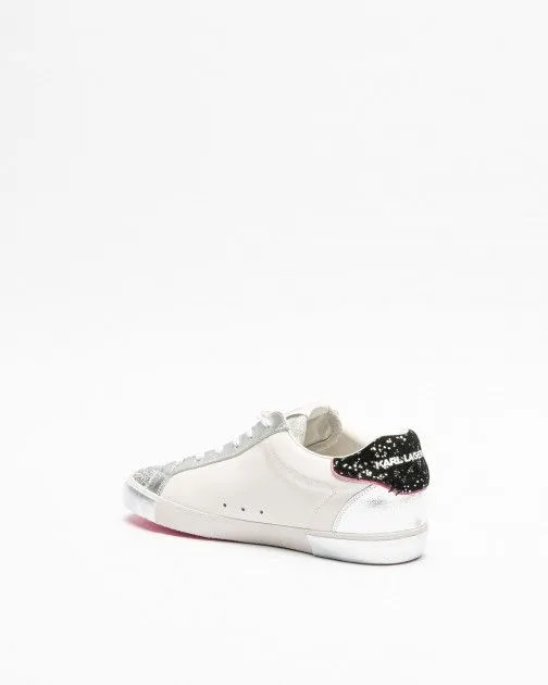 Zapatillas blancas Karl Lagerfeld Skool Karl NFT Lo Lace Blanco