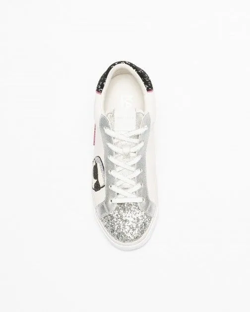 Zapatillas blancas Karl Lagerfeld Skool Karl NFT Lo Lace Blanco