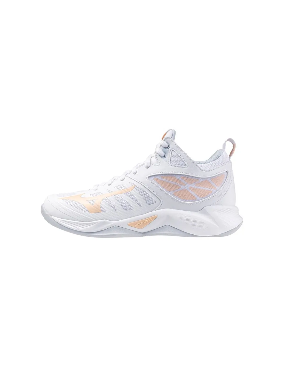 Zapatillas De Voleibol Mizuno Wave Dimension Mid Mujer Blanco