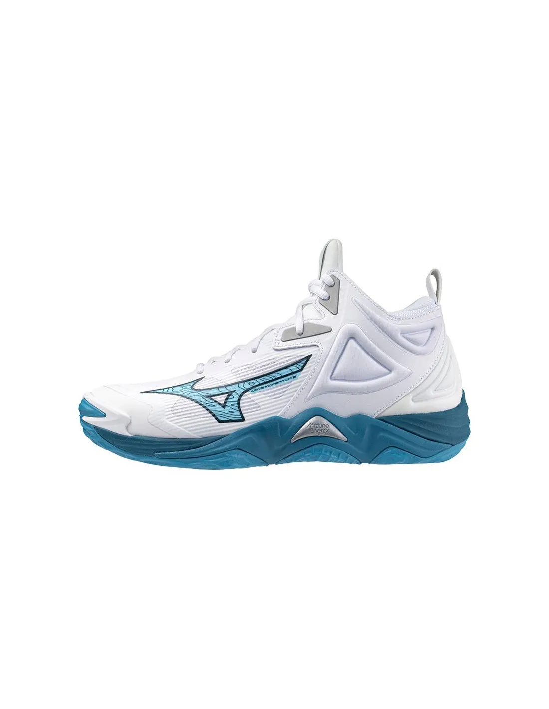 Zapatillas De Voleibol Mizuno Wave Momentum 3 Mid Blanco