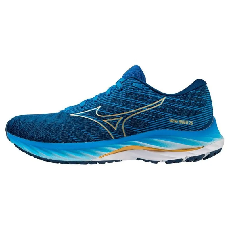 Zapatillas Mizuno Wave Rider 26 (Snorkel Blue/MP Gold/Estate Blue) hombre