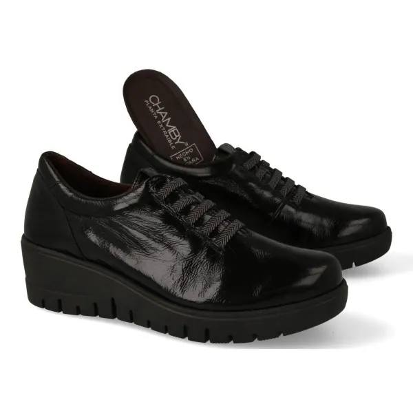 ZAPATILLAS NEGRAS VESTIR MUJER OUTLET MOD. CAMILLE