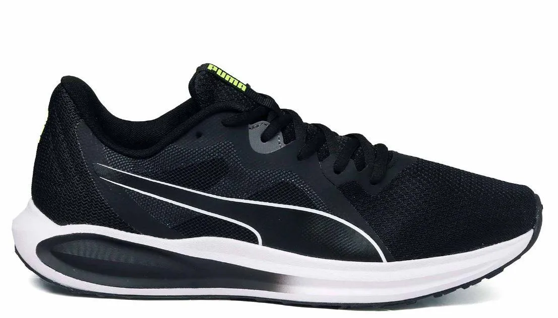 Zapatillas Puma Twitch Runner Jr Negro/Blanco