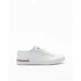 Zapatillas Tommy Hilfiger Corporate Vulc Leather Blanco