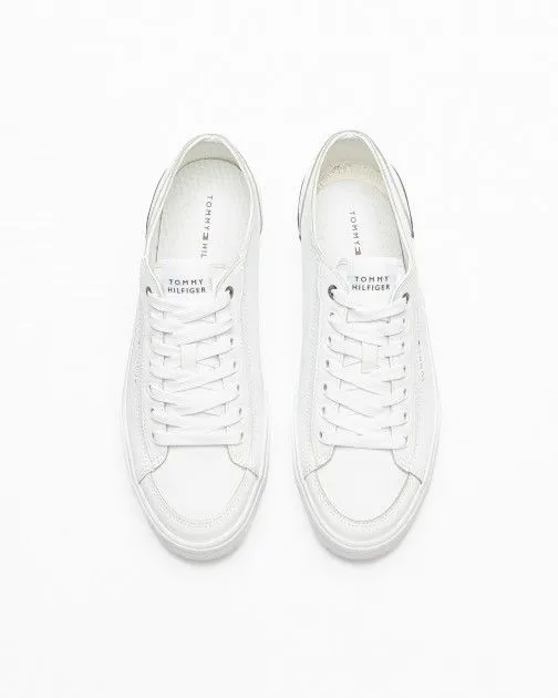 Zapatillas Tommy Hilfiger Corporate Vulc Leather Blanco