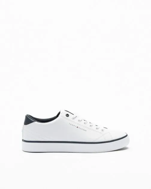 Zapatillas Tommy Hilfiger TH HI Vulc Core Low Leather Ess Blanco