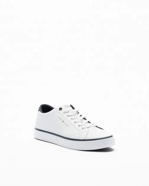 Zapatillas Tommy Hilfiger TH HI Vulc Core Low Leather Ess Blanco