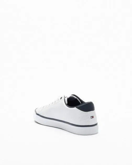 Zapatillas Tommy Hilfiger TH HI Vulc Core Low Leather Ess Blanco