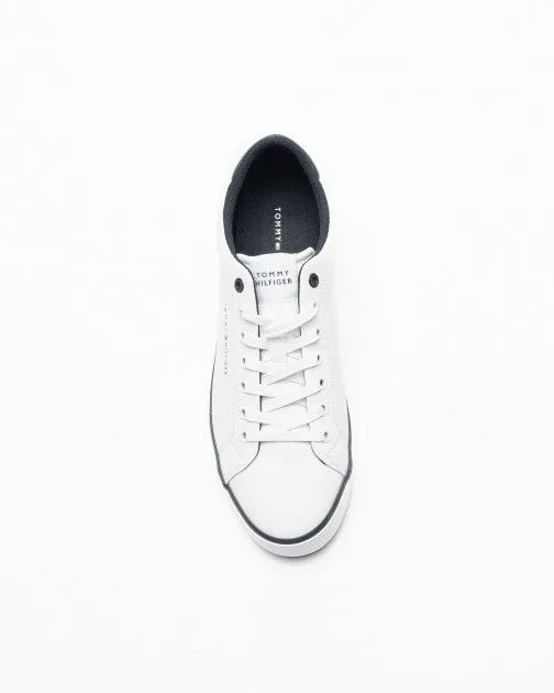 Zapatillas Tommy Hilfiger TH HI Vulc Core Low Leather Ess Blanco