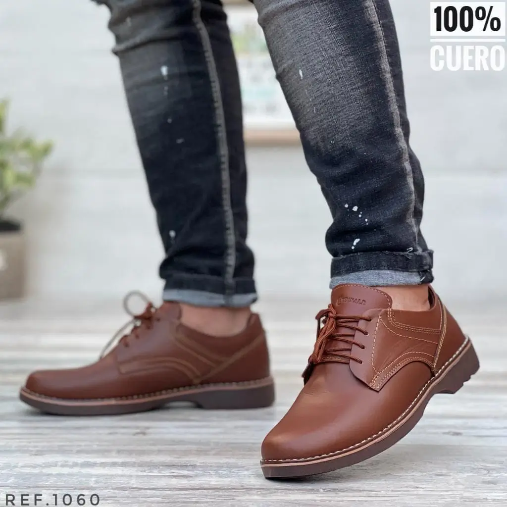 Zapato casual en cuero para hombre Ref. 1060.