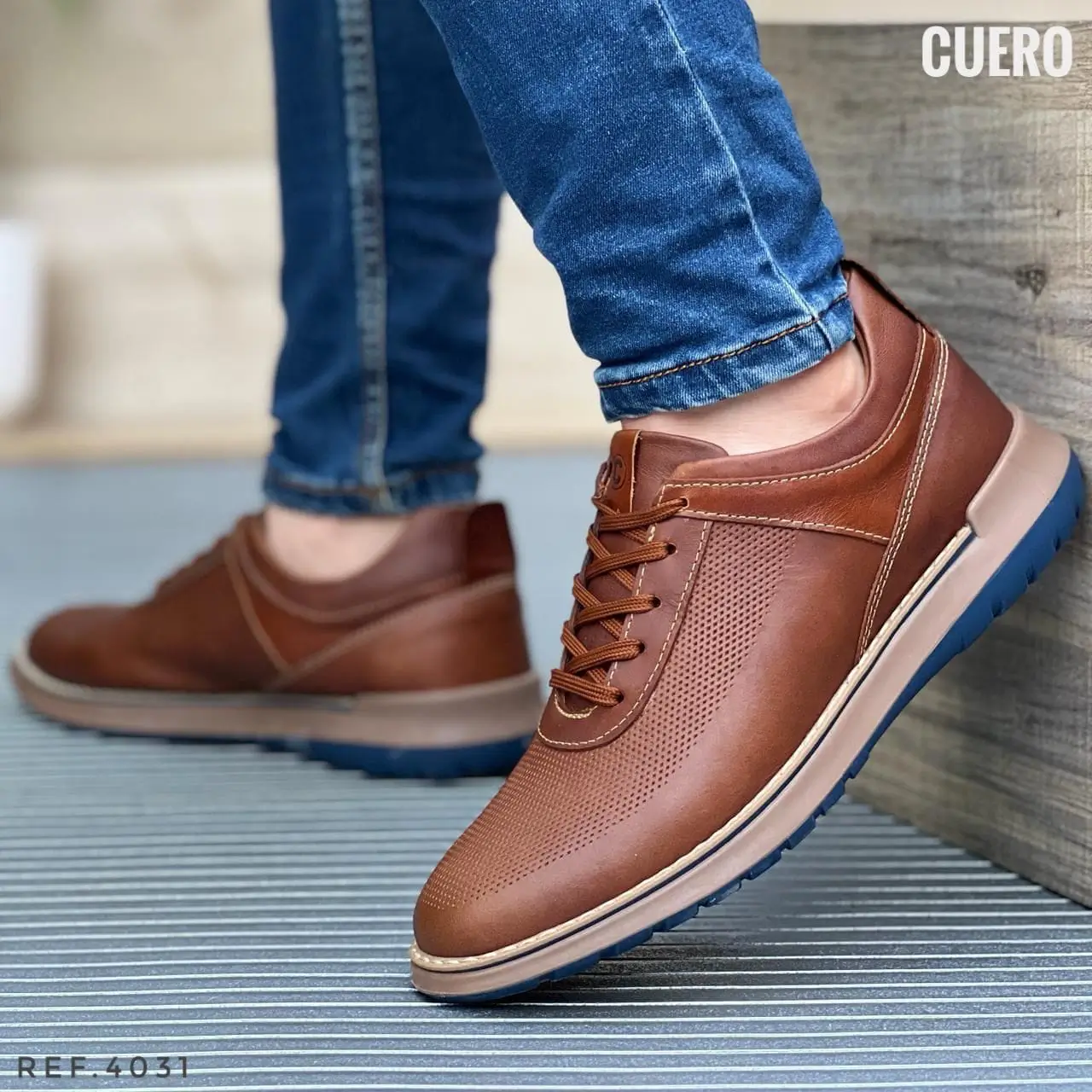 Zapato casual en cuero para hombre Ref. 4031.