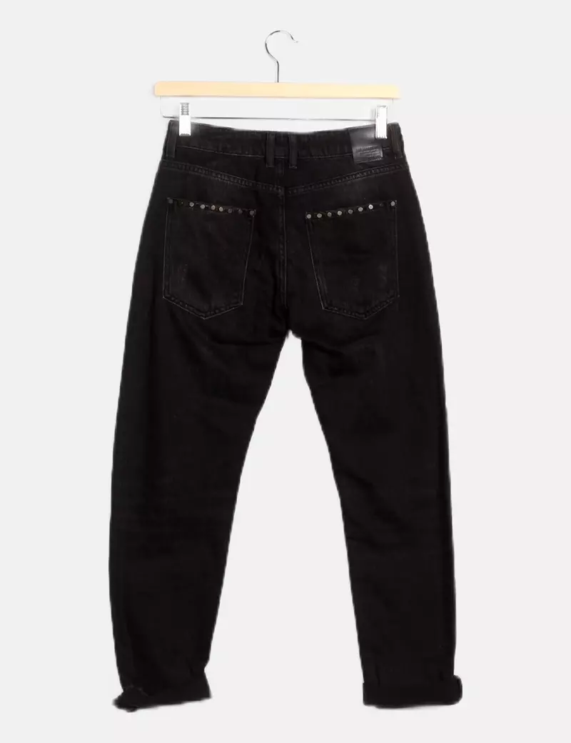 Zara Pantalón negro denim